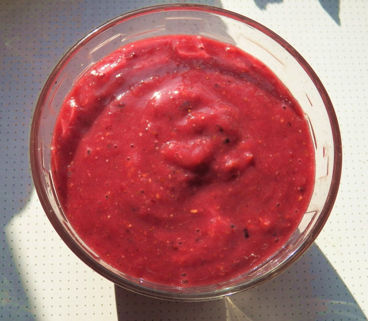 Биологически активное малиновое пюре