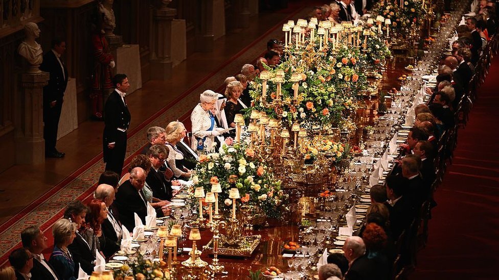 королевский прием в Букингемском дворце