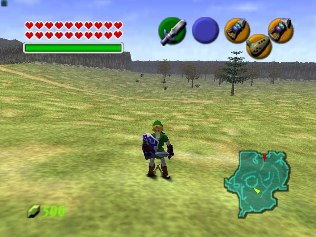 The Legend of Zelda Octarine of time - одна из первых представителей open world