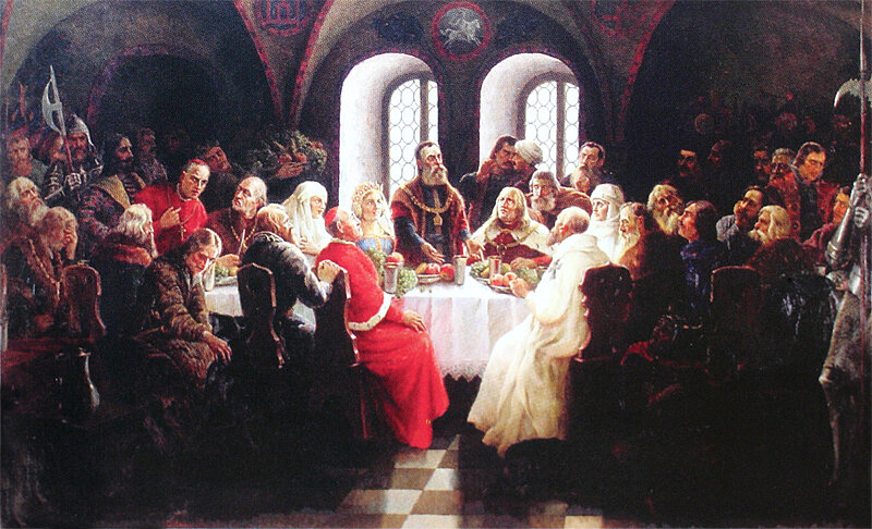 «Витовт Великий на конгрессе в Луцке». Й. Макевичус, 1934