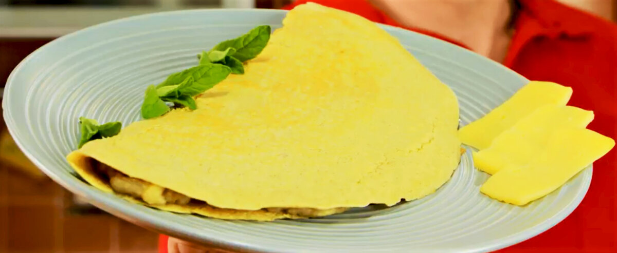 овсяный блин с вкусной начинкой