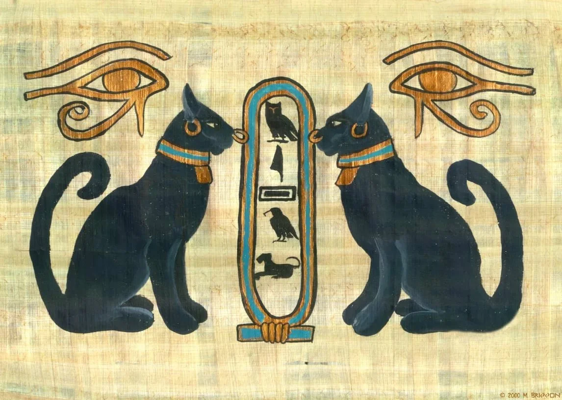 Кошка Египет Бастет Папирус. Египетская кошка древних египтян. Египет орнамент Бастет. Бастет фреска Египет. Музыка древнего египта для кошек