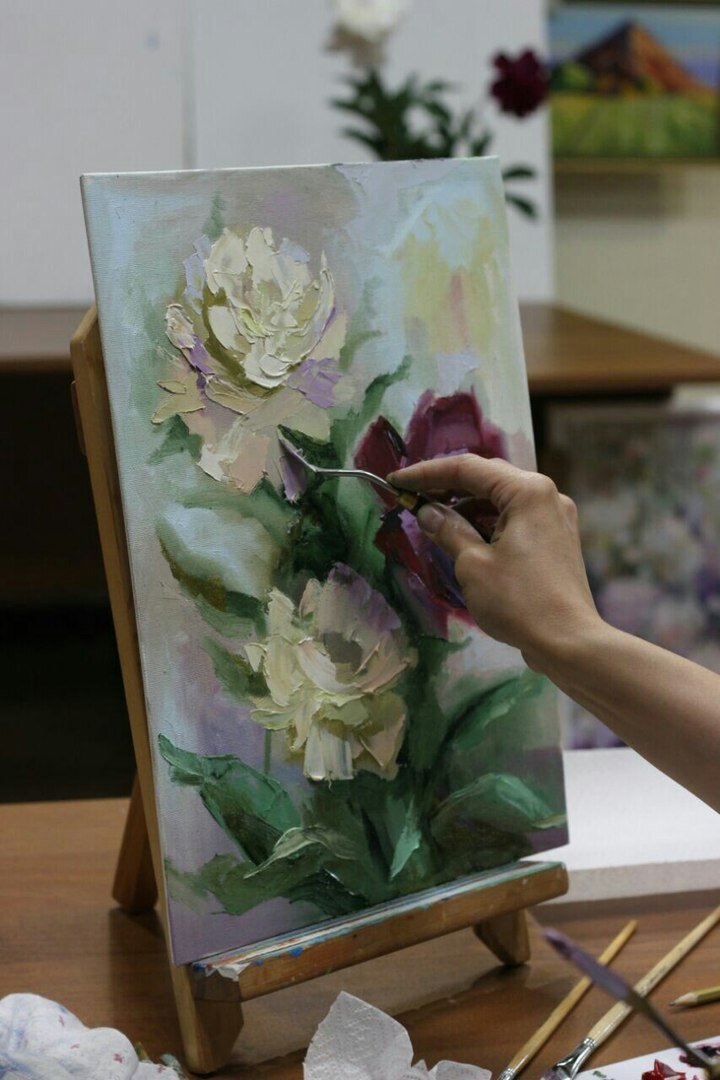 Мастер-класс по живописи. Галерея "Лист" 