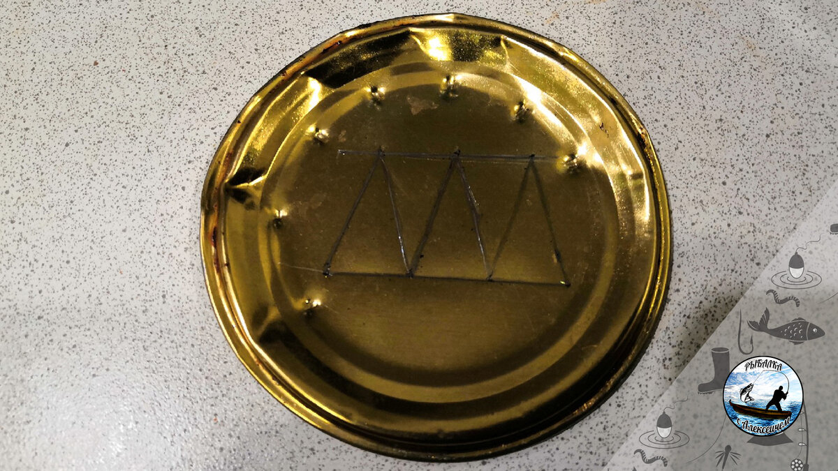 Крышка с разметкой