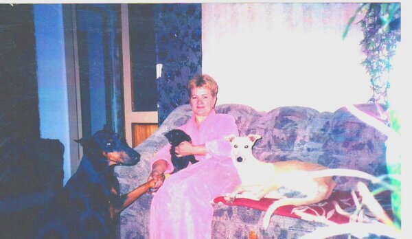 Первые дни в доме. На руках у меня Муся, рядом Грей и Ашанти (фото из архива автора)