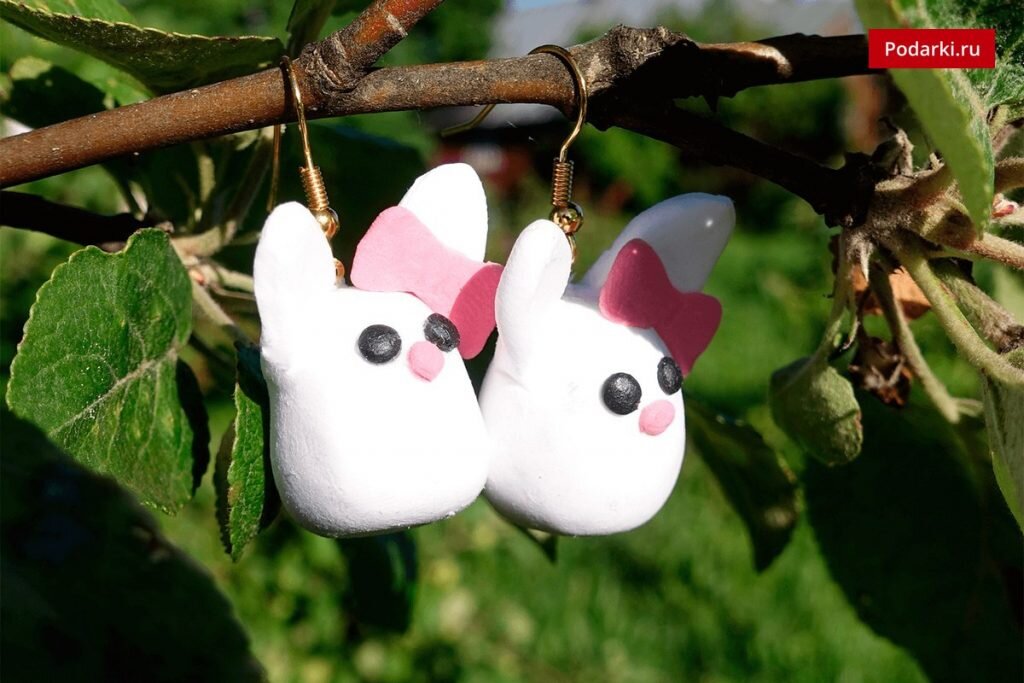 Серьги-зайки