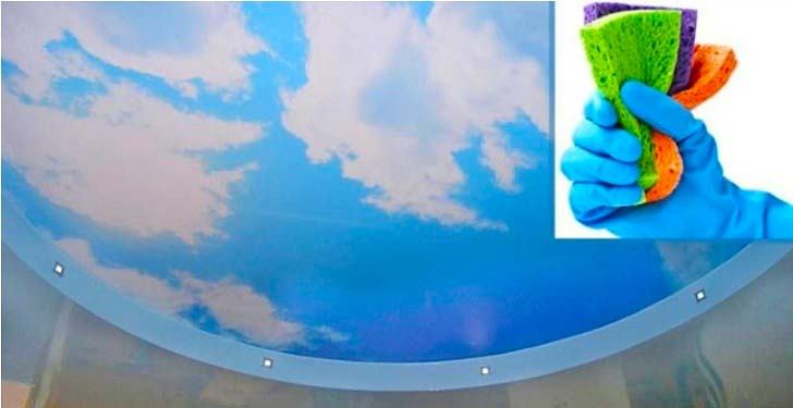 Чтоб не испортить натяжной потолок, прежде чем его мыть в домашних условиях нужно разобраться из какого он материала.