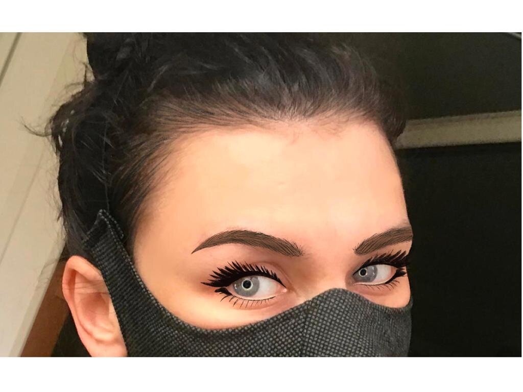 Уже готовая маска без нижней части