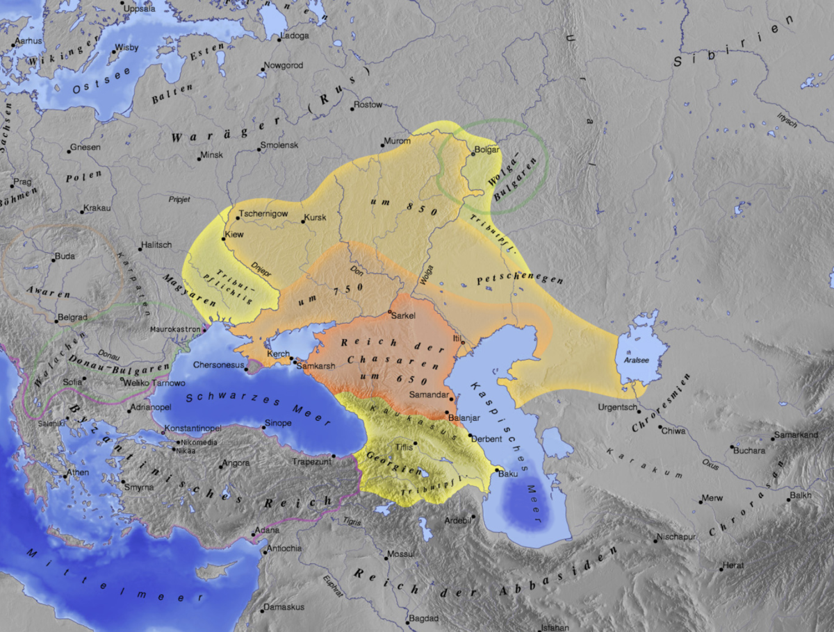 Владения хазарского каганата