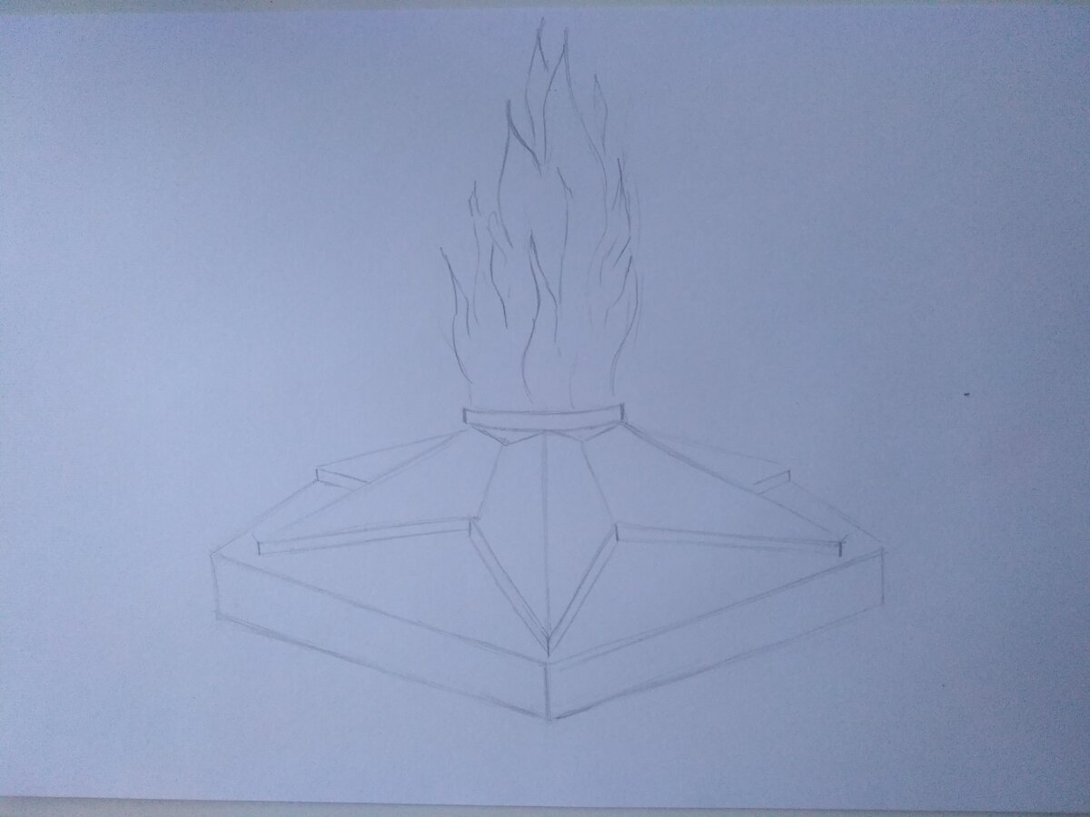 Рисунок живое пламя