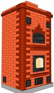 Кирпичная печь. Заявленный вес 4500кг-5000кг Площадь отапливаемого помещения 60-80 кв.м , количество кирпичей 800-1000. Стоимость от 100 тыс. руб