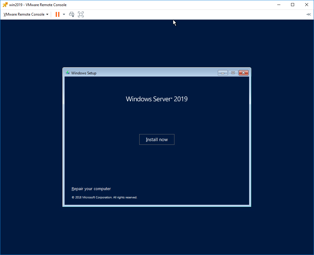 Установка Windows Server 2019 на виртуальную машину VMware | Лаборатория  сисадмина | Дзен