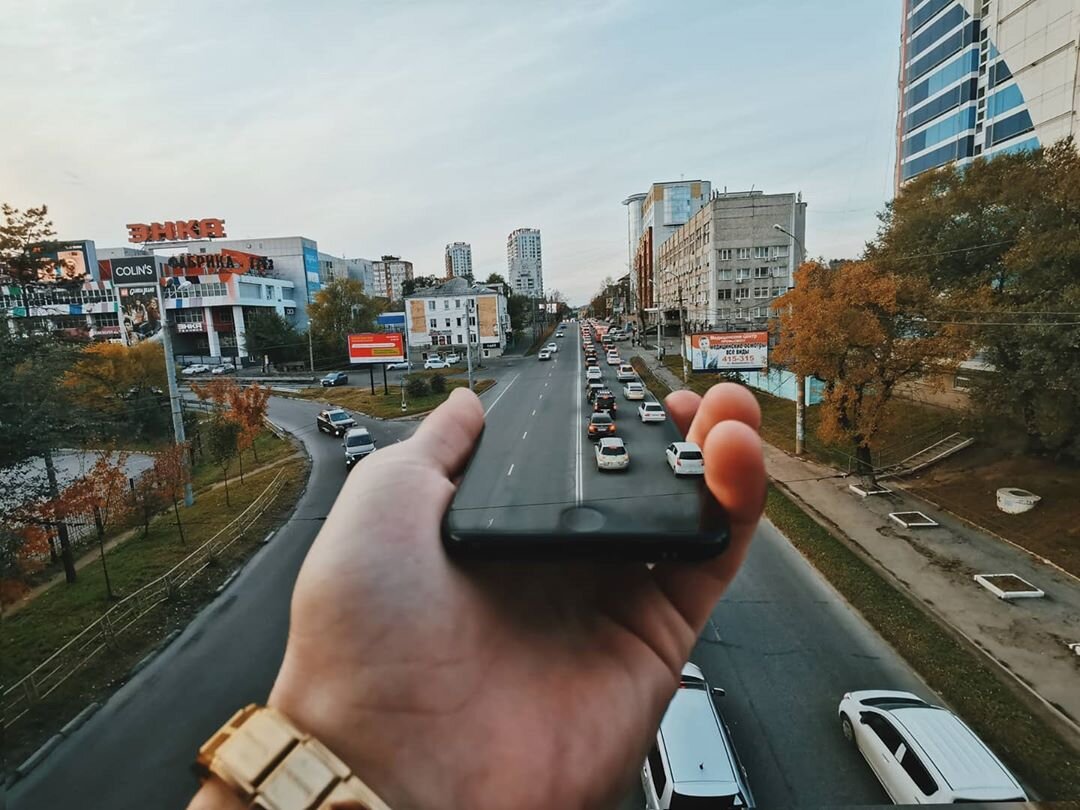 Дорога + Машины + телефон