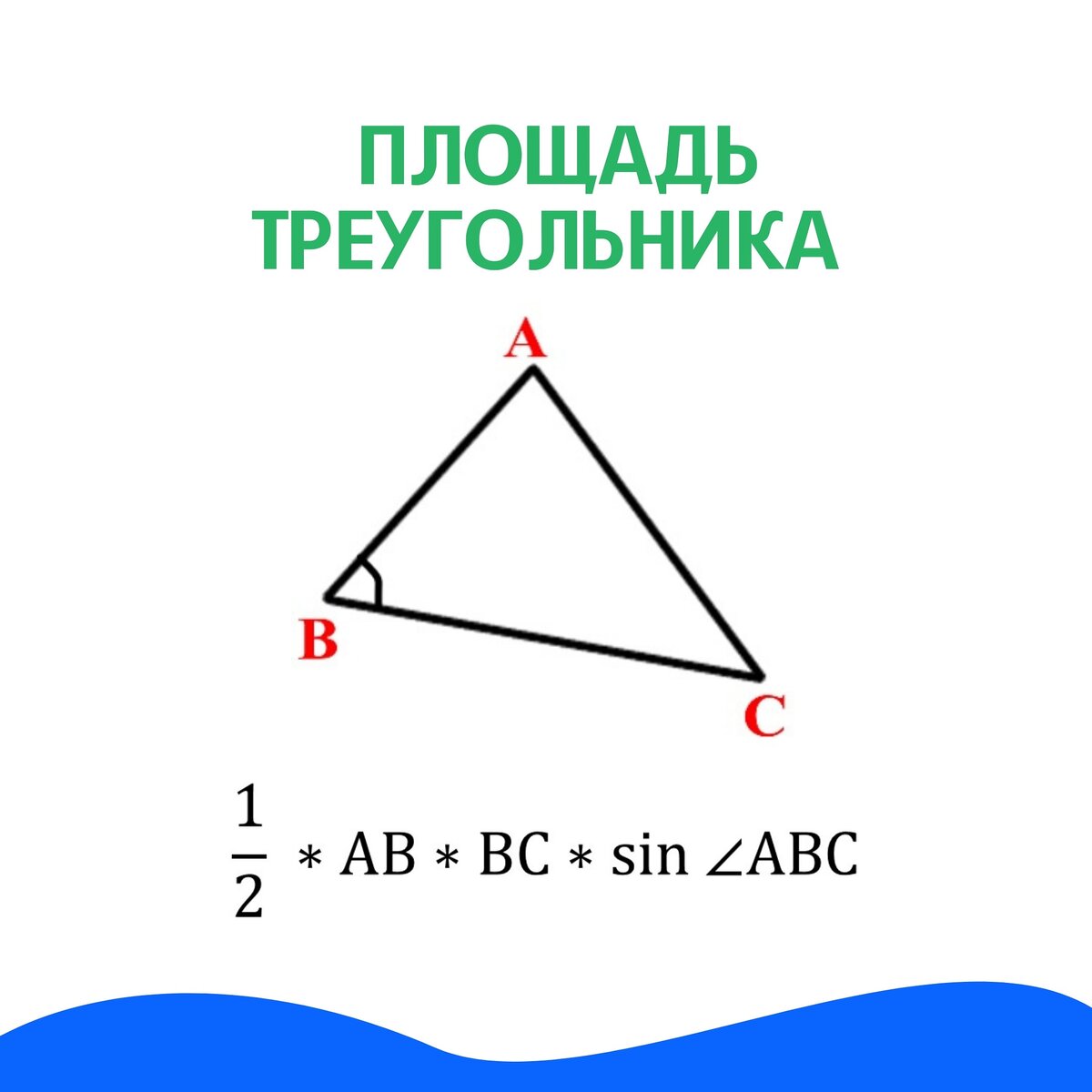 Треугольник через синус