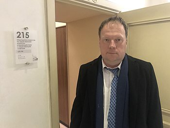 Владислав Гриб у своего кабинета в ОП РФ