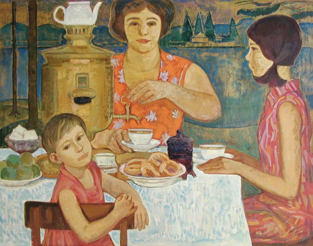 Мама с сыном русская кухня
