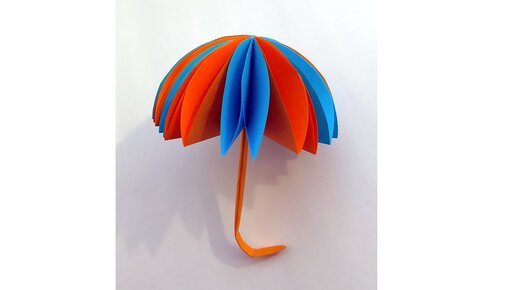 Сделать зонтик из бумаги поделка (105 фото)