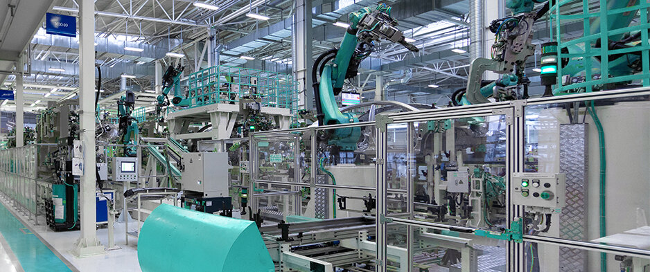 Роботизированая производственная линия