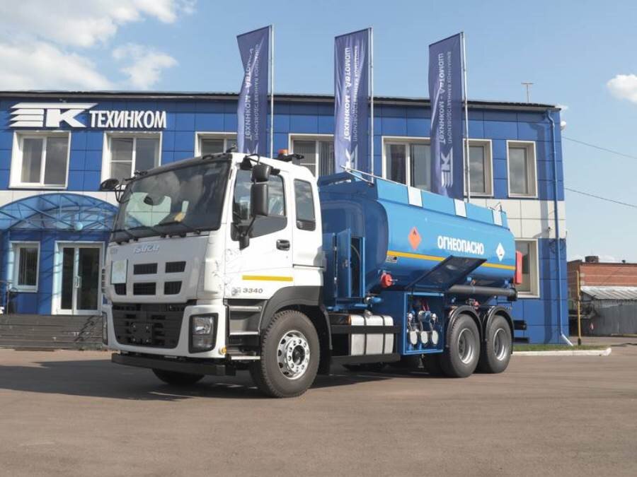 ТЕХИНКОМ-Автомаш представил новый автотопливозаправщик АТЗ-15 на шасси ISUZU CYZ52