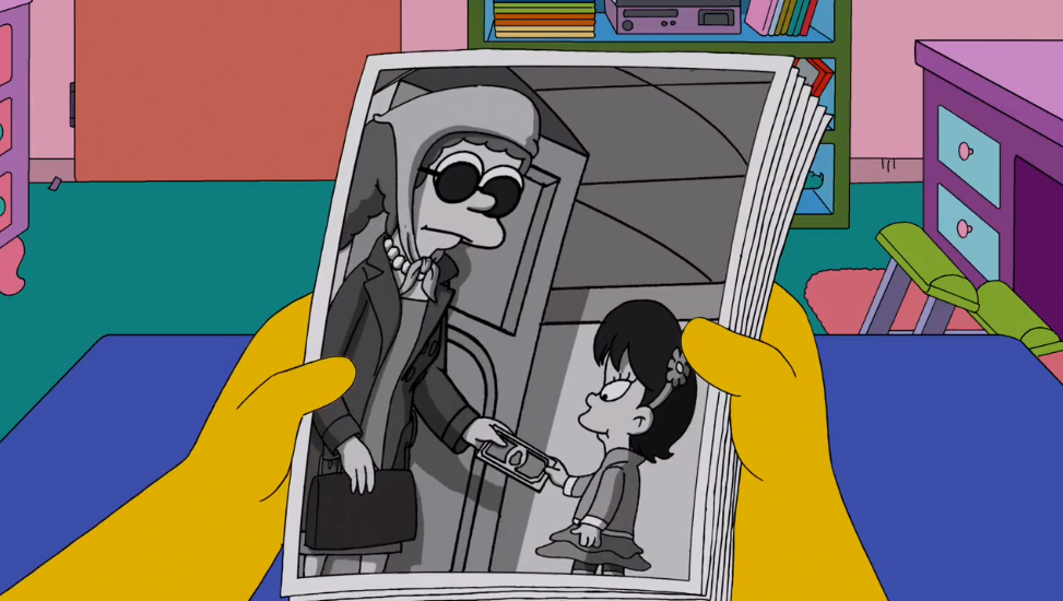 Мардж платит девочке за то, чтобы за стала подругой Лизы //Симпсоны (The Simpsons), s25e21 © 20th Century Fox Film Corporation    