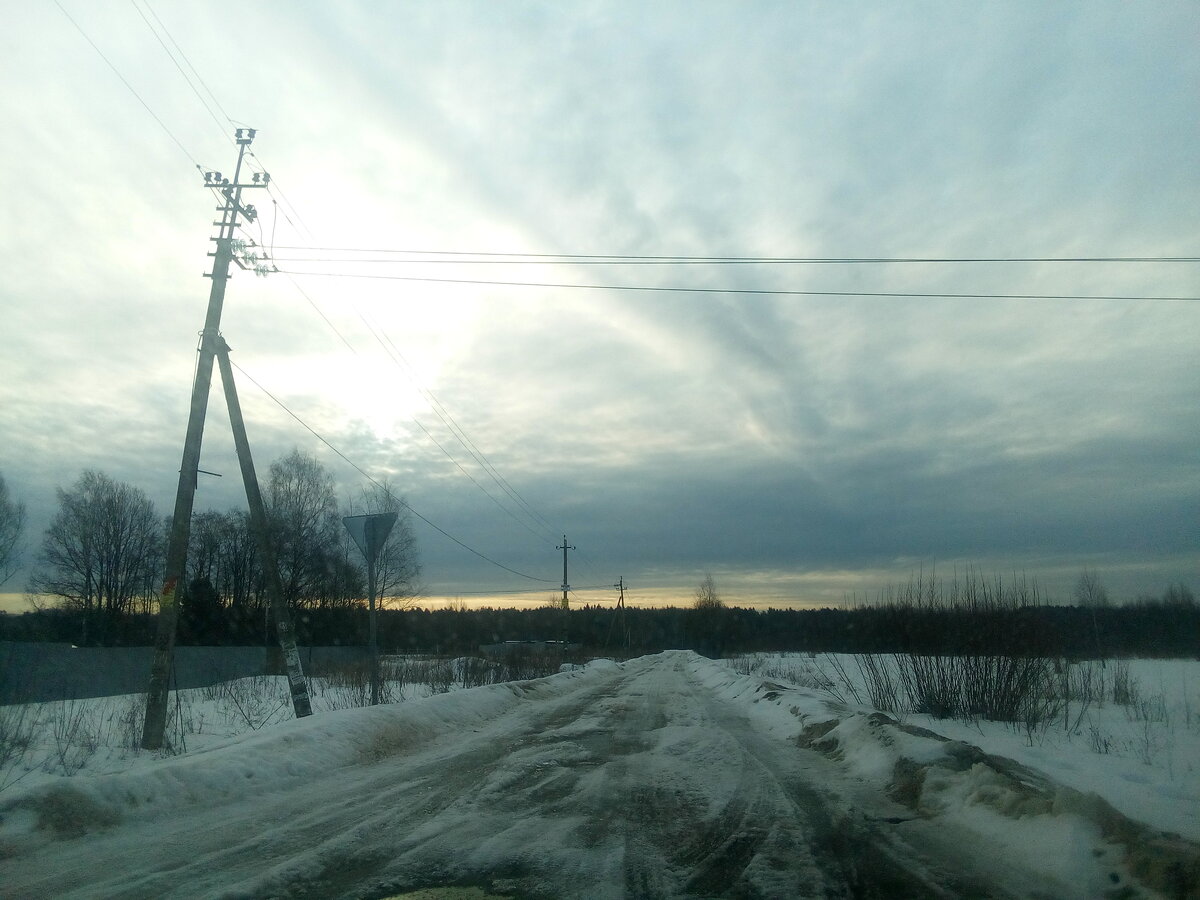 Дорога с трассы к участку