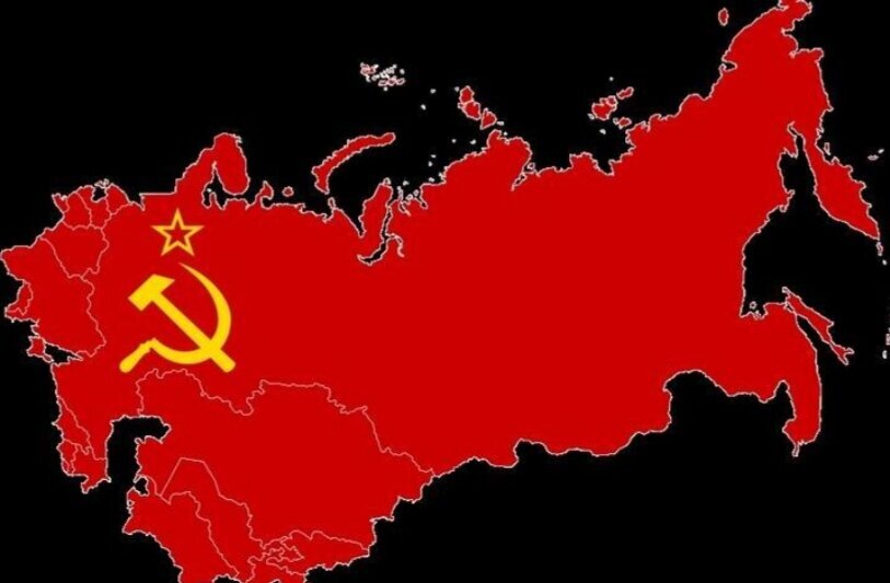 Карта советского союза и европы