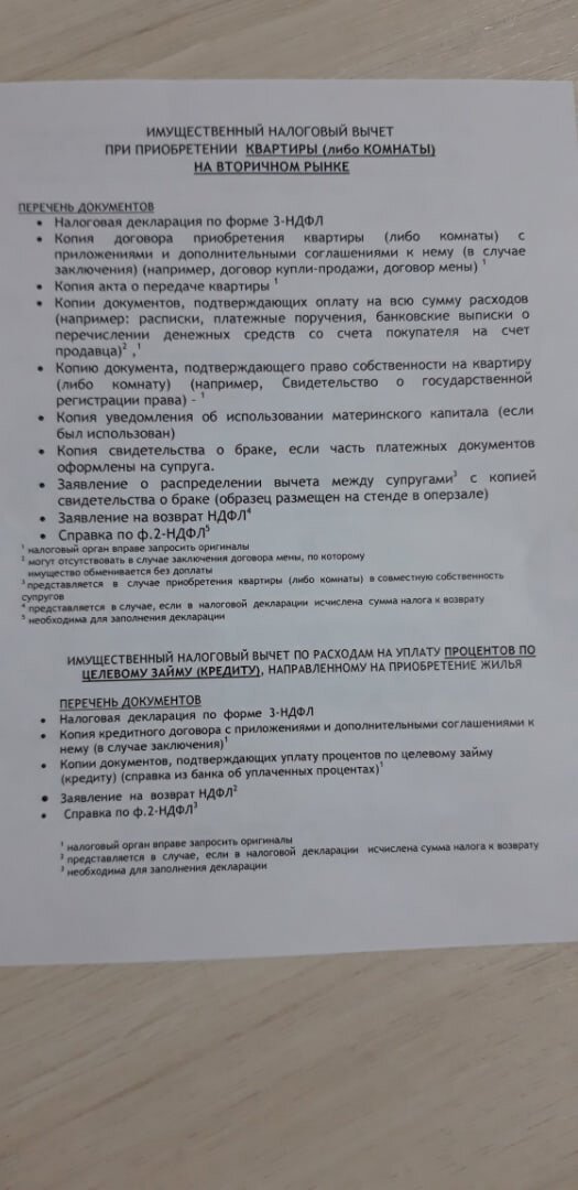 Список документов. 