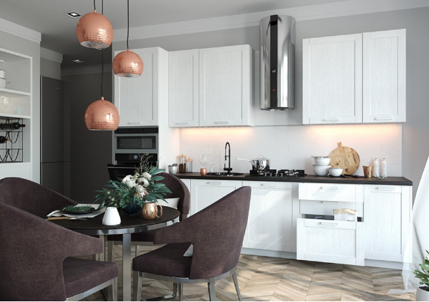 Дизайн кухни – замысловатый пазл из множества разнобюджетных приёмов оформления