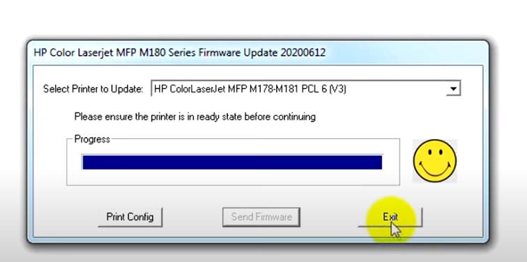 В разделе "Обслуживание" выбираем пункт "Обнов. LaserJet"