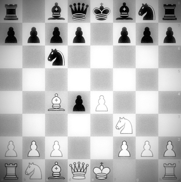 1. e4 e5 2. Nf3 Nc6 3. d4 exd4 4. Bc4