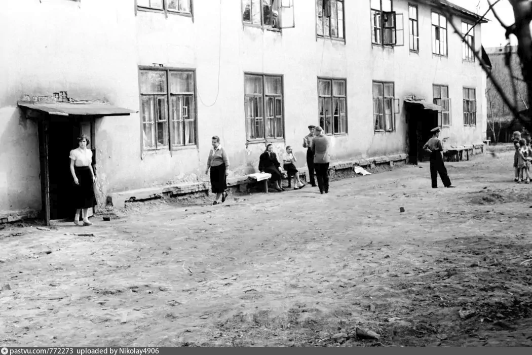 1-я Останкинская, двор дома 22а, 1959 г. Автор: Nikolay4906.
