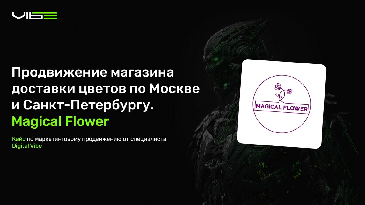 Кейс по маркетинговому продвижению интернет-магазина доставки цветов по Москве и Санкт-Петербургу. Magical Flower