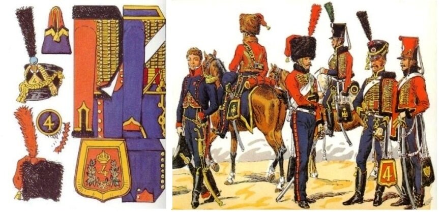 Форма 4-го гусарского полка Франции