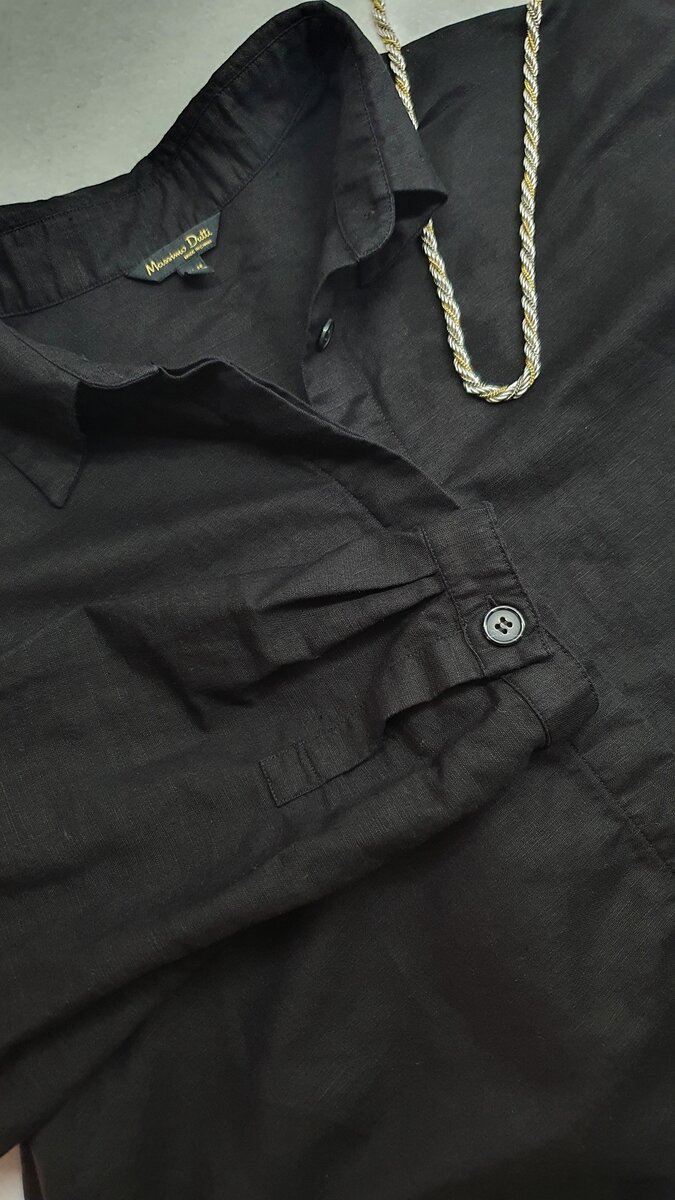 Несколько раз писала здесь, что черный лен отдельная моя любовь и такую рубашку я искала достаточно давно. 