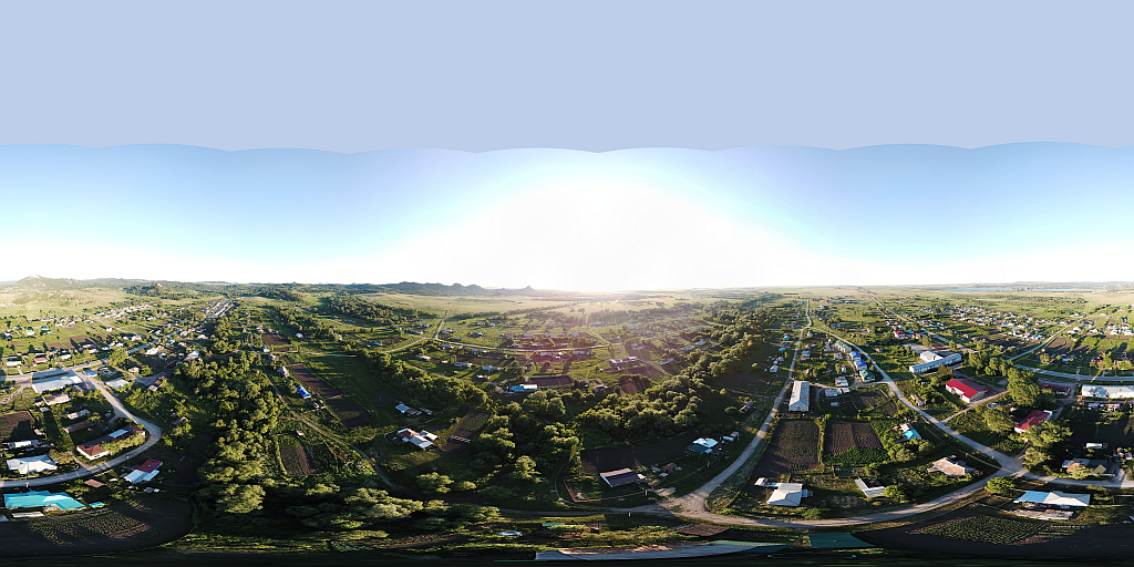 Панорамное изображение, полученное с квадрокоптера