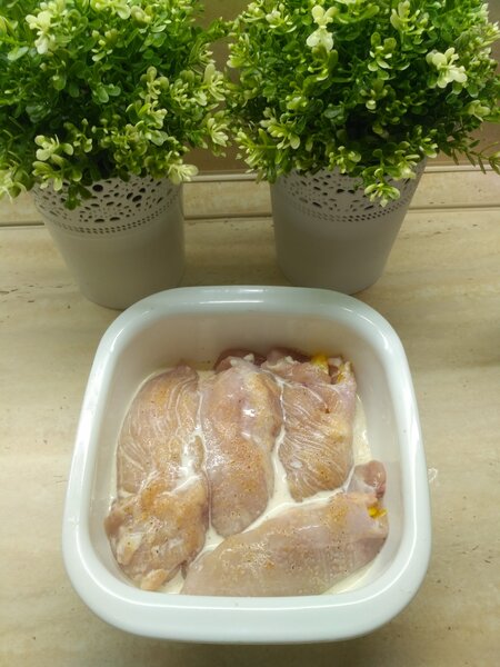 Рулетики в форме, готовые к запеканию