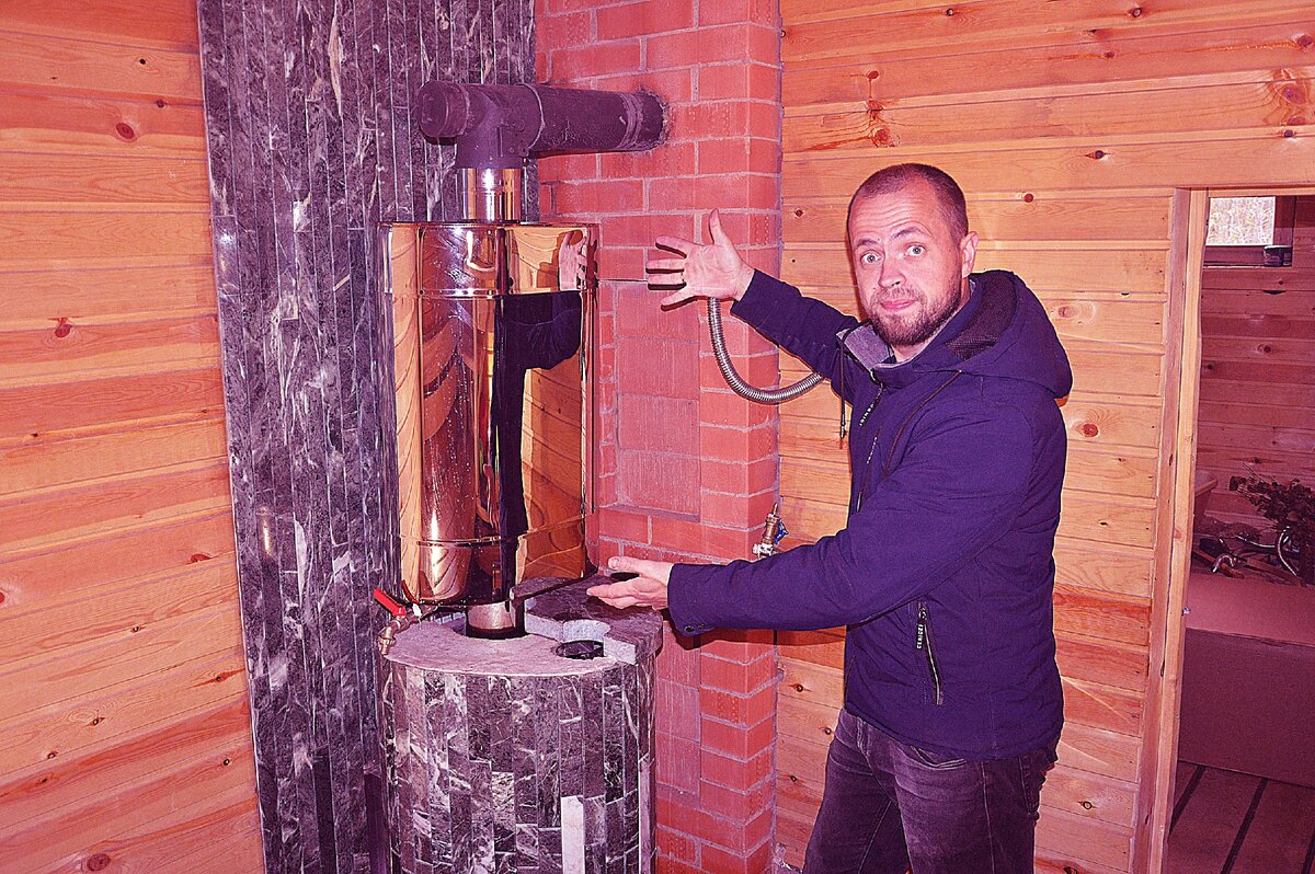 Продолжаю эксперименты с печным баком на трубе