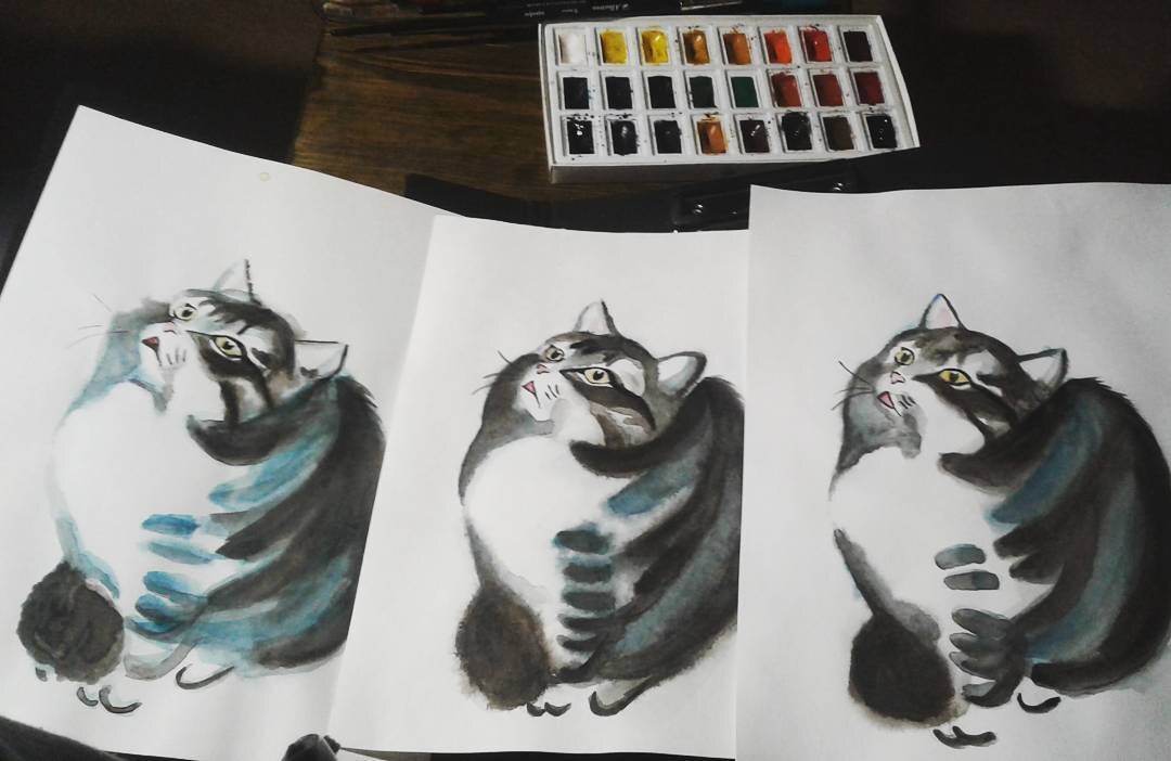 Мои копии работы художника Куземы Константина