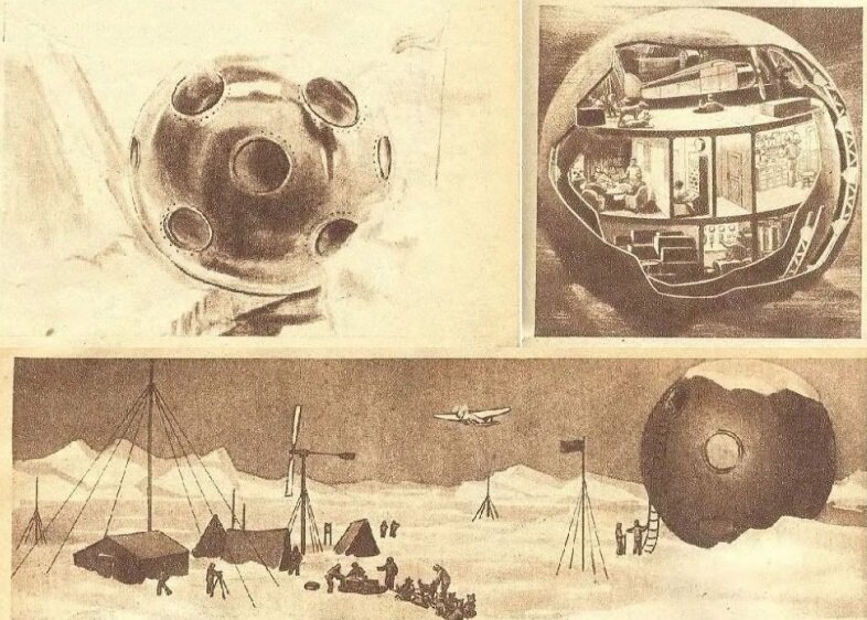 так представляли полярный шар