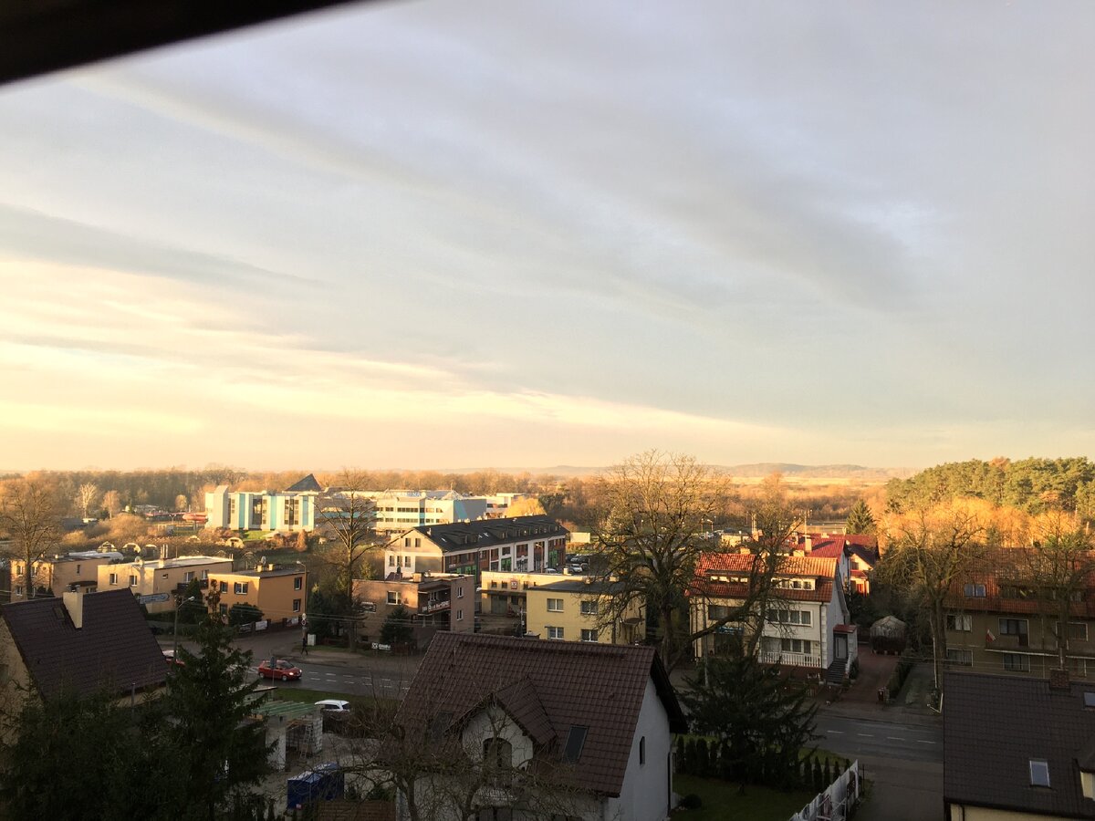 Вид на часть города Грыфино, Польша.