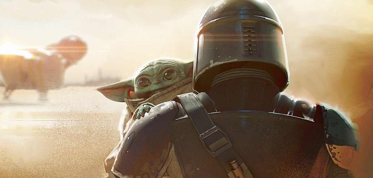 Малыш йода со своим спасителем