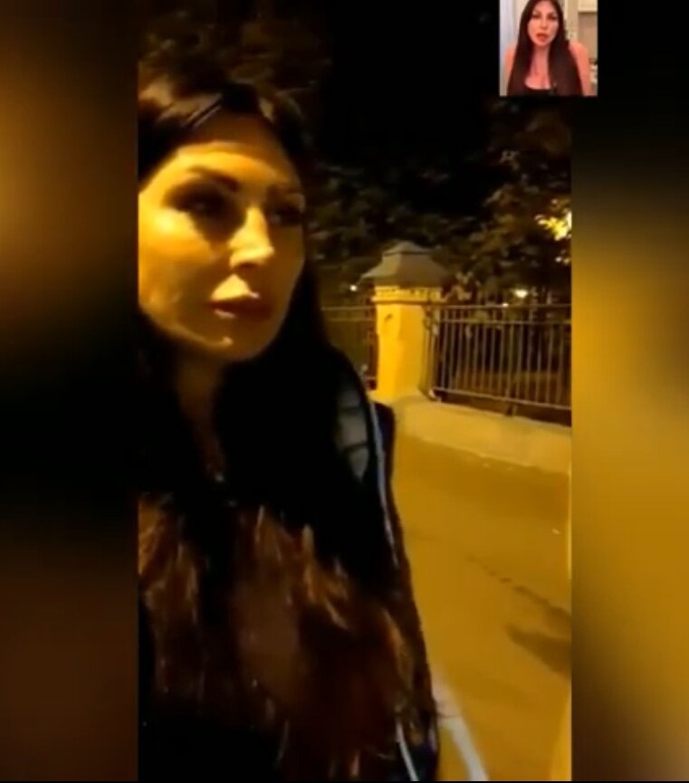 Скрин из видео о задержании Натальи Бочкаревой за хранение наркотиков