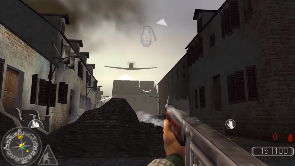 Обычная миссия  (Скриншот из игры Call of Duty: Roads to Victory)