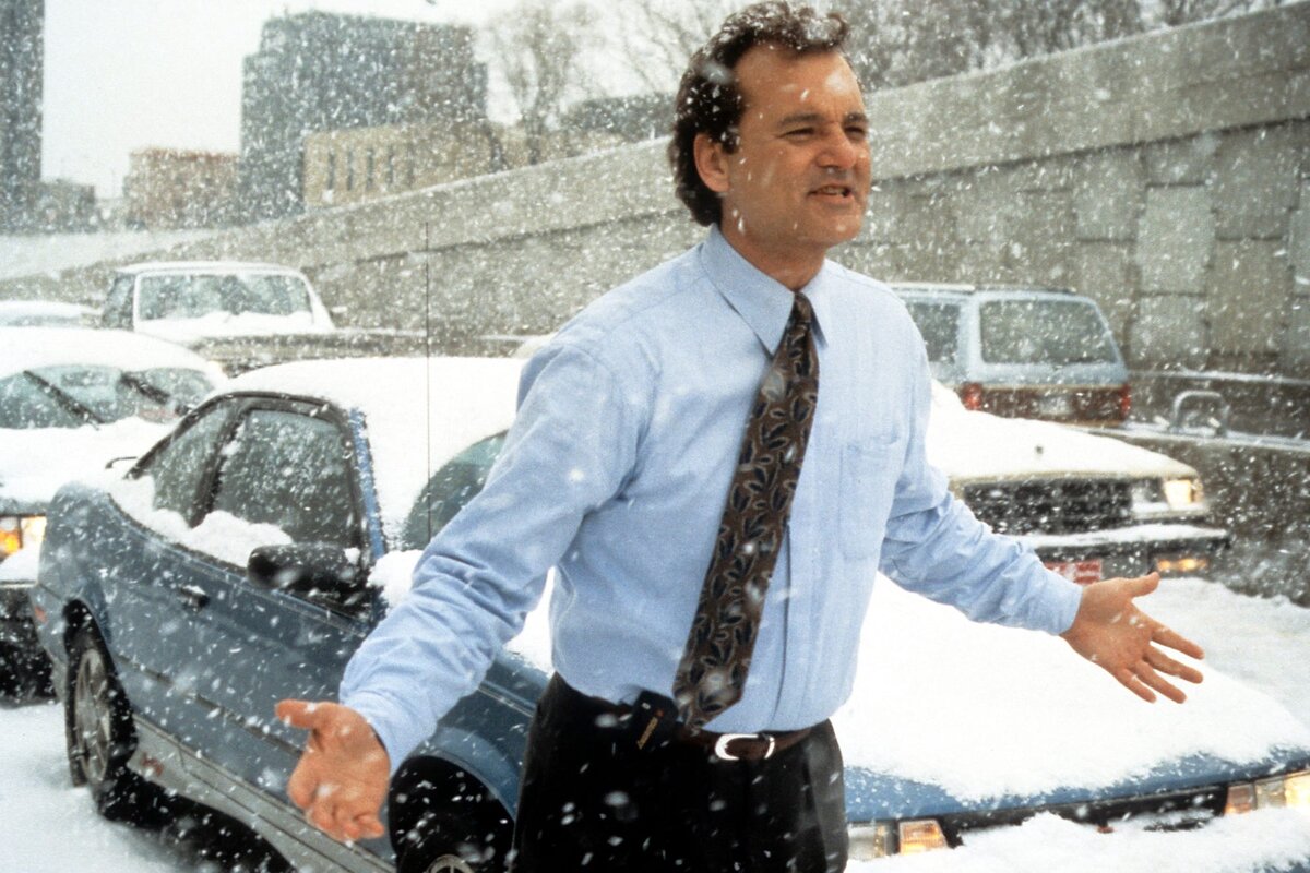 Кадр из фильма День Сурка.Фото Яндекс картинки.