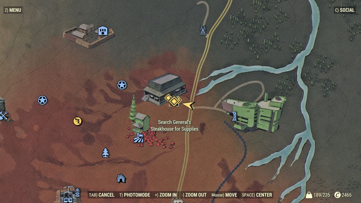 Fallout 76 бункер «уайтспринг» карта