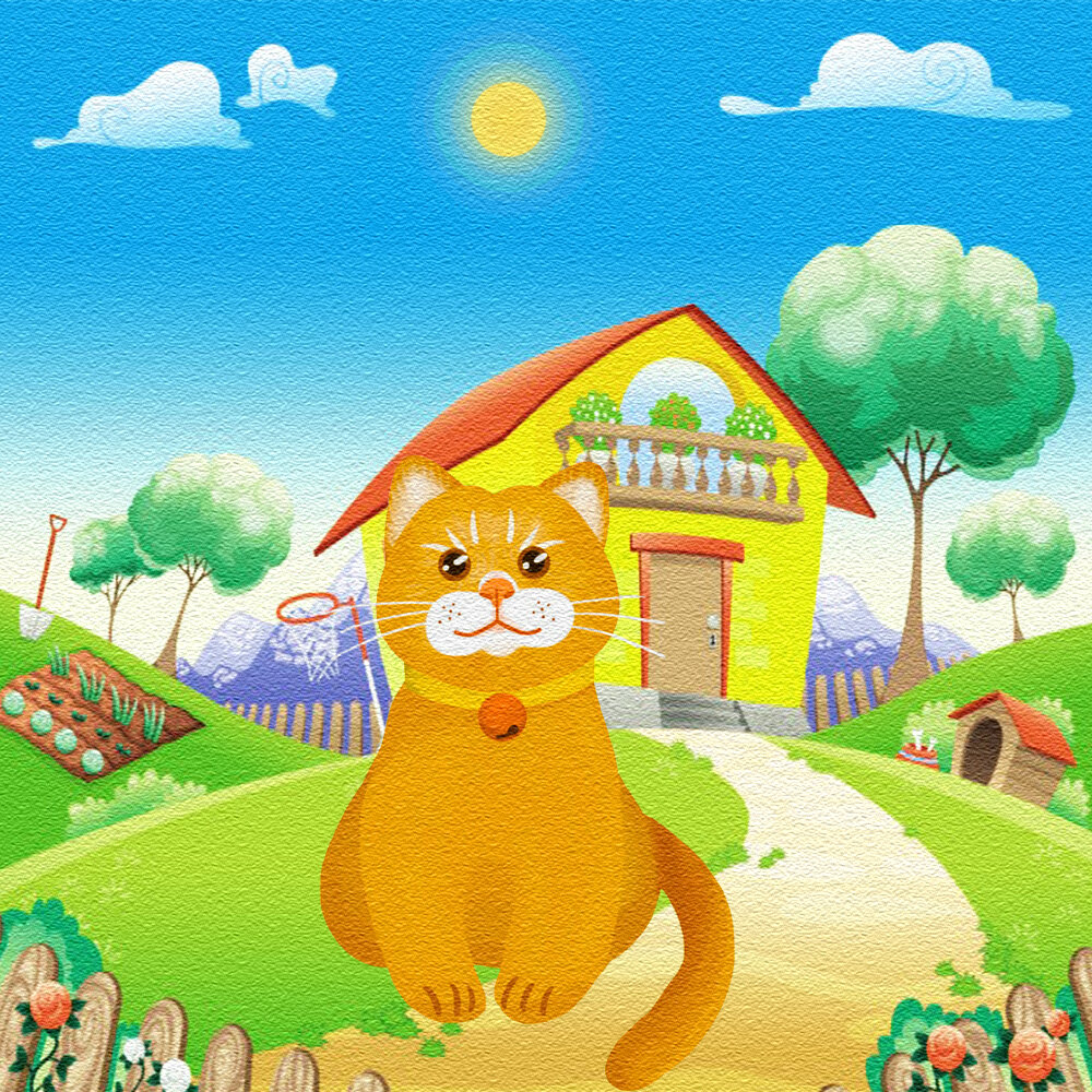 соседский кот Мурзик