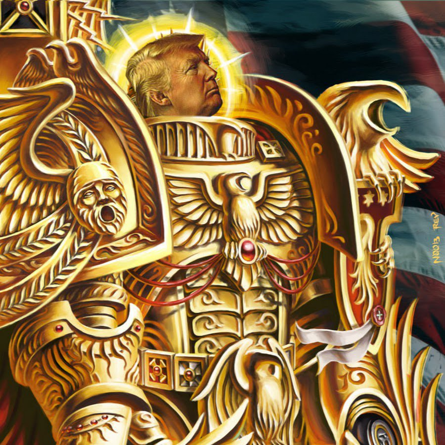 Очередной арт из Интернета, на котором Трам — Повелитель Человечества.