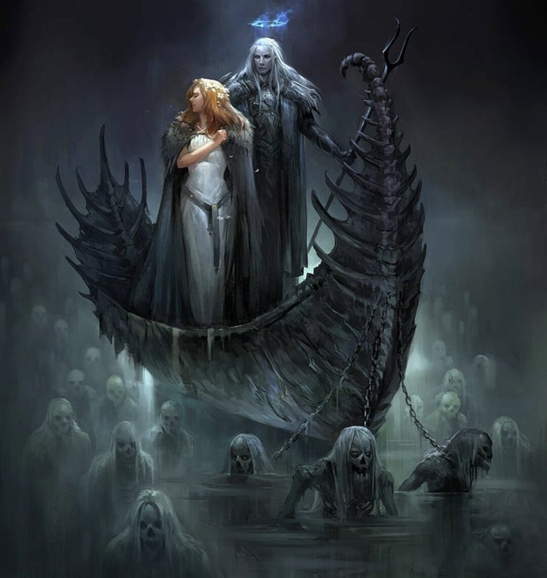 В древнегреческом подземном мире мертвых правят Аид и его жена Персефона