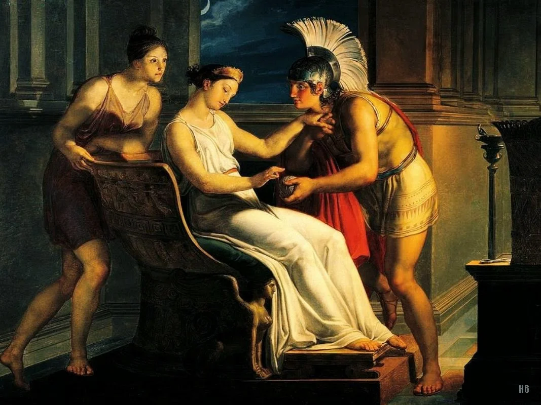 Пеладжо Пеладжи. Ариадна  даёт клубок Тесею, 1814.https://avatars.mds.yandex.net/get-zen_doc/40456/pub_5d3fc7d6bc228f00ae67b044_5d3fca7ff8ea6700ad171d53/scale_1200