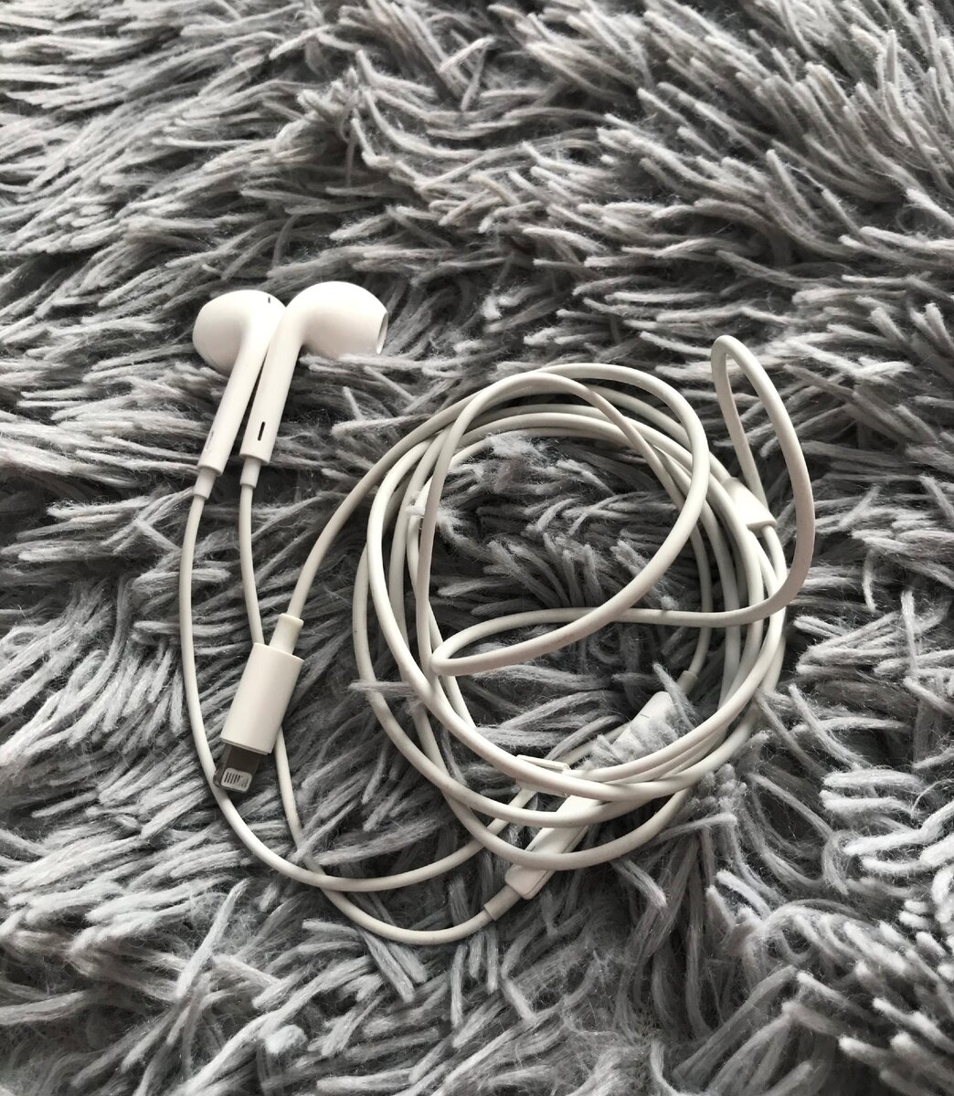 Мои уже неплохо поношенные earpods.